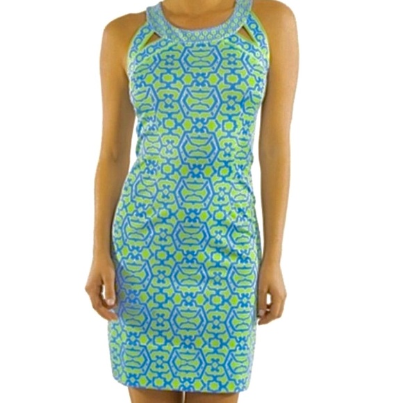 Gretchen Scott Isosceles Rio Gio Kelly/Blue Dress - Picture 2 of 11